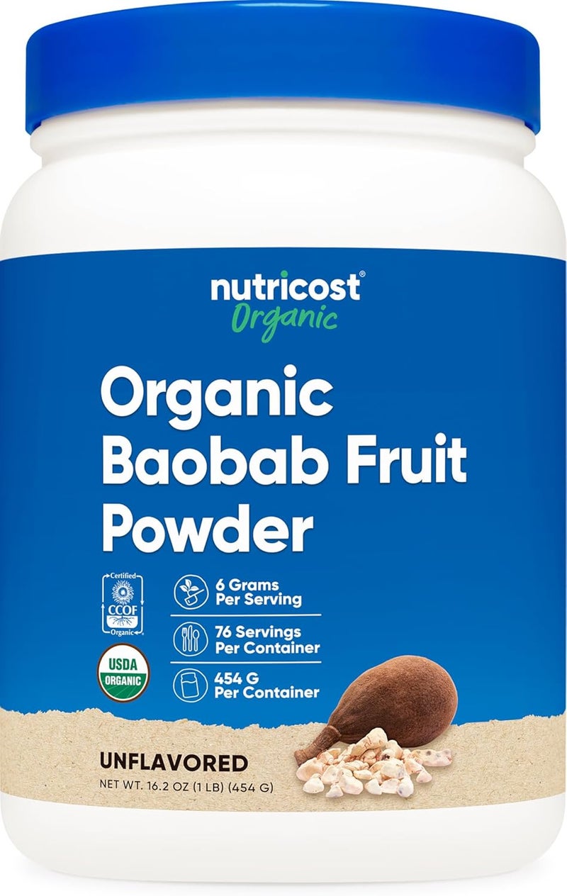 Nutricost Organic Baobab Fruit Powder Unflavored - Image 1